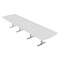 Skutchi Designs 45 in W, 166 in L, 29 in H, Engineered Wood Top, White HAR-AREC-46X168-T-WHCYPRESS - alternate 1